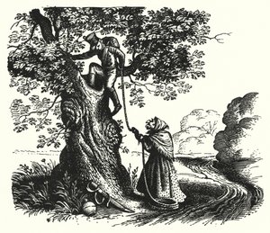 Hans Christian Andersen: De tondeldoos (litho) door Rex (after) Whistler