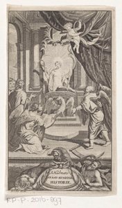 Vader Tijd onthult Geschiedenis (titelpagina voor: Johann Hübner, Beknopte vragen uit de staat-kundige historie, 1719) door Reynier Blokhuysen
