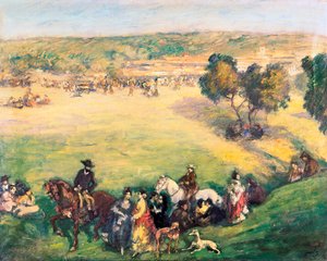 De weide. Schilderij door Ricard Canals i Llambi (1876-1931)