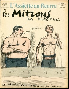 Omslag van "The Butter Plate", nummer 477, Satirique en Kleuren door Ricardo Flores