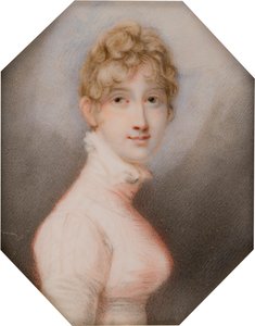 Portret van Henrietta Anna Maria Charlette Bridgeman Simpson, gravin van Yarborough door Richard (after) Cosway