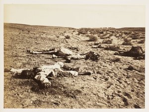 Dode soldaat bij Tel-el-Kebir, Egypte, 6 december 1882