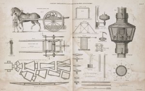 Items gebruikt tijdens de bouw van de Bell Rock Lighthouse, ca. 1810 door John Pardon