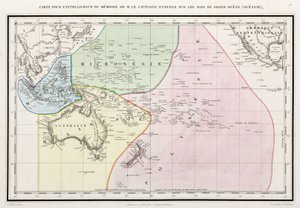 Kaart van de Stille Oceaan