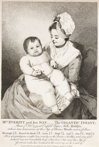 Mevrouw Everitt en haar zoon; de gigantische baby door John Pardon