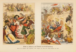 Rebecca en Rowena (kleurenlitho)