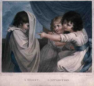 Een geest, gegraveerd door Luigi Schiavonetti (1765-1810), pub. door T. Simpson