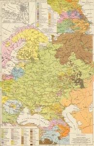 Andree, Richard. Volkerkarte von Russland. 1881 A door Richard Andree