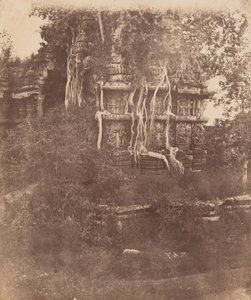 Tempel in Hallibeed, India,1856-1857 (foto)
