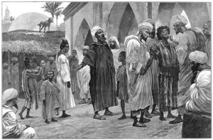 De Slavenmarkt in Marokko, 1888