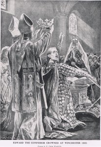 Edward de Belijder gekroond in Winchester, 1043, uit 