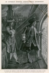 Peter de Grote kijkt naar de procedure van het Hogerhuis door Richard Caton Woodville