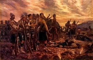 Alles wat er van hen over was. The Black Watch na de slag bij Magersfontein door Richard Caton Woodville II