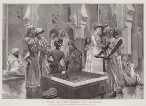 Een Bezoek aan de Harem in Marokko door Richard Caton Woodville junior