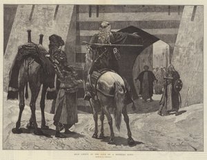 Arabische Hoofden bij de Poort van een Belegerde Stad