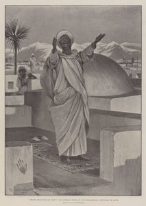 Lof zij God in den Hoge, de Openingswoorden van de Mohammedaanse Geloofsbelijdenis door Richard Caton Woodville junior