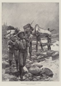 Goud zoeken in Brits-Columbia, een portage