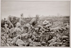 Slapeloos Mafeking - Heet werk in de loopgraven door Richard Caton Woodville junior