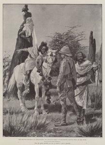 De Britse Terugtocht in Somaliland, een Voorhoede interviewt Inheemse Spionnen in de Bush