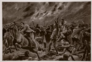 Het ongeluk van de Victorianen bij Wilmansrust, 12 juni 1901 door Richard Caton Woodville junior