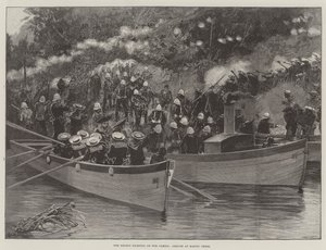 De recente gevechten aan de Gambia, hinderlaag bij Madini Creek door Richard Caton Woodville junior