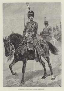 De overleden hertog van Clarence als officier van de 10e Huzaren door Richard Caton Woodville junior