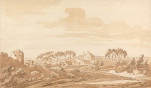 Italiaans landschap door Richard Cooper the Elder