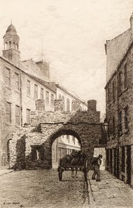 Oostpoort of Cowgatepoort door Richard Davidson Winter
