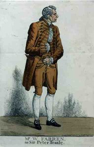 Mr William Farren (1786-1861) als Sir Peter Teazle door Richard Dighton