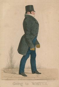 William Arden, 2e Baron Alvanley; Op weg naar Whites door Richard Dighton