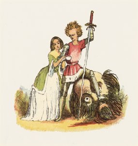 Illustratie voor Jack The Giant Killer door Richard Doyle