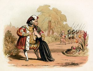 Nauwe ontsnapping voor koningin Katharine Parr door Richard Doyle