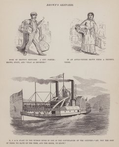Pagina uit The American Tour of Messrs Brown, Jones and Robinson (gravure)