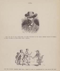 Pagina uit De Amerikaanse Tour van de heren Brown, Jones en Robinson (gravure) door Richard Doyle