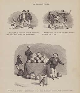 Pagina uit De Amerikaanse Tour van de heren Brown, Jones en Robinson (gravure)