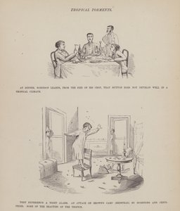 Pagina uit De Amerikaanse Tour van de heren Brown, Jones en Robinson (gravure)