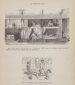 Pagina uit De Amerikaanse Tour van de heren Brown, Jones en Robinson door Richard Doyle