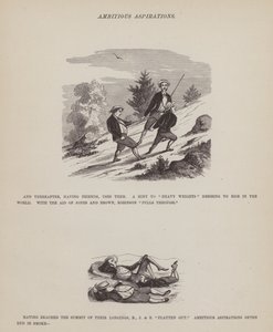 Pagina uit De Amerikaanse Tour van de heren Brown, Jones en Robinson door Richard Doyle