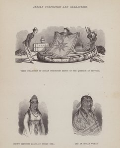 Pagina uit De Amerikaanse tour van de heren Brown, Jones en Robinson (gravure)