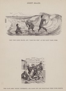 Pagina uit De Amerikaanse tour van de heren Brown, Jones en Robinson (gravure)