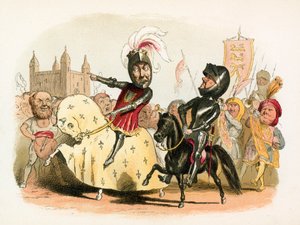De Zwarte Prins en de Franse Koning die Londen binnenkomen door Richard Doyle