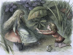 Waterlelies en waterfeeën van de periode, c1869-c1870 door Richard Doyle