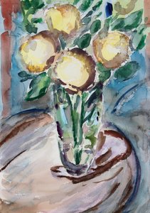 Bloemen op Eindtafel