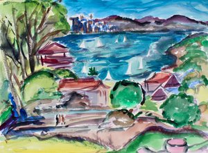 San Francisco Bay vanuit Tiburon, 2018 door Richard Fox