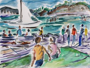 Tiburon Promenade, 2017 door Richard Fox