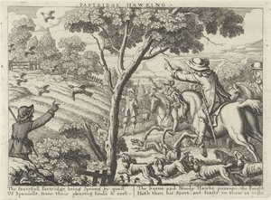 Jacht op patrijsvogels door Richard Gaywood (possibly)
