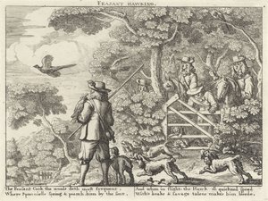 Valkenjacht op fazanten door Richard Gaywood (possibly)