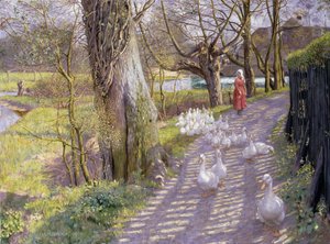 Het Pad bij de Molenplas, 1900 door Richard Henry Brock