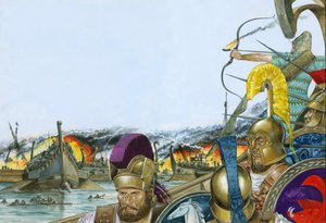 De slag bij Salamis