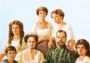 Tsaar Nicolaas II met deze familie